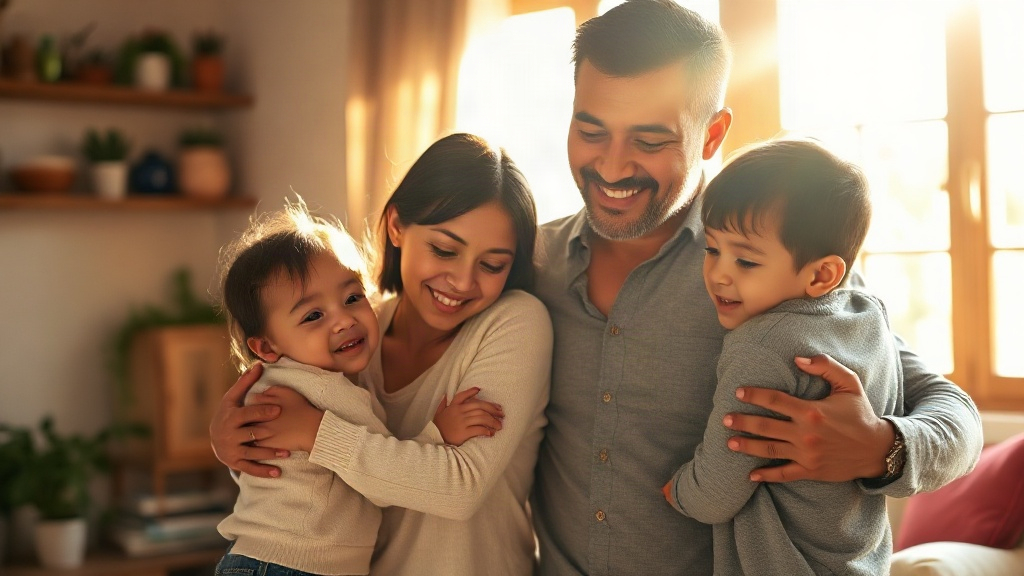 Familia reunida en la mesa